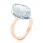  Platinum And 14k Rose Gold Platinum And 14k Rose Gold Custom Two-tone Diamond Engagement Ring - Three-Quarter View -  102947 - Thumbnail