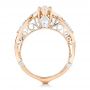 18k Rose Gold And Platinum 18k Rose Gold And Platinum Custom Two-tone Diamond Engagement Ring - Front View -  102464 - Thumbnail