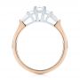 18k Rose Gold And Platinum 18k Rose Gold And Platinum Custom Two-tone Diamond Engagement Ring - Front View -  103505 - Thumbnail