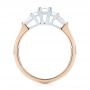 18k Rose Gold And 14K Gold 18k Rose Gold And 14K Gold Custom Two-tone Diamond Engagement Ring - Front View -  103505 - Thumbnail