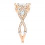 18k Rose Gold And 18K Gold 18k Rose Gold And 18K Gold Custom Two-tone Diamond Engagement Ring - Side View -  102464 - Thumbnail