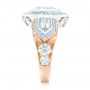 14k Rose Gold And Platinum 14k Rose Gold And Platinum Custom Two-tone Diamond Engagement Ring - Side View -  102549 - Thumbnail