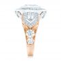 18k Rose Gold And 18K Gold 18k Rose Gold And 18K Gold Custom Two-tone Diamond Engagement Ring - Side View -  102549 - Thumbnail