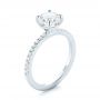  Platinum And 14K Gold Platinum And 14K Gold Custom Two-tone Diamond Engagement Ring - Three-Quarter View -  103533 - Thumbnail