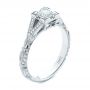  Platinum Platinum Custom Two-tone Diamond Engagement Ring - Three-Quarter View -  104031 - Thumbnail