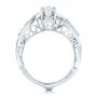  Platinum And Platinum Platinum And Platinum Custom Two-tone Diamond Engagement Ring - Front View -  102464 - Thumbnail