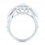  Platinum And Platinum Platinum And Platinum Custom Two-tone Diamond Engagement Ring - Front View -  102549 - Thumbnail