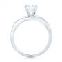 14k White Gold And 14K Gold 14k White Gold And 14K Gold Custom Two-tone Diamond Engagement Ring - Front View -  102587 - Thumbnail