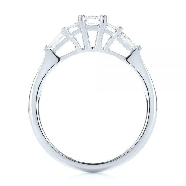 Platinum And 14K Gold Platinum And 14K Gold Custom Two-tone Diamond Engagement Ring - Front View - 103505