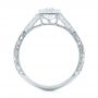  Platinum Platinum Custom Two-tone Diamond Engagement Ring - Front View -  104031 - Thumbnail