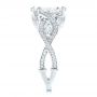 14k White Gold And Platinum 14k White Gold And Platinum Custom Two-tone Diamond Engagement Ring - Side View -  102464 - Thumbnail