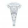 18k White Gold And Platinum 18k White Gold And Platinum Custom Two-tone Diamond Engagement Ring - Side View -  102549 - Thumbnail