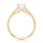 14k Yellow Gold And 18K Gold 14k Yellow Gold And 18K Gold Custom Two-tone Diamond Engagement Ring - Front View -  102433 - Thumbnail