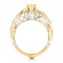 18k Yellow Gold And 18K Gold 18k Yellow Gold And 18K Gold Custom Two-tone Diamond Engagement Ring - Front View -  102464 - Thumbnail