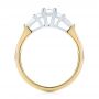 18k Yellow Gold And Platinum 18k Yellow Gold And Platinum Custom Two-tone Diamond Engagement Ring - Front View -  103505 - Thumbnail