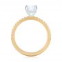 18k Yellow Gold And 18K Gold 18k Yellow Gold And 18K Gold Custom Two-tone Diamond Engagement Ring - Front View -  103533 - Thumbnail