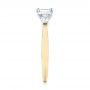 14k Yellow Gold And 14K Gold Custom Two-tone Diamond Engagement Ring - Side View -  103505 - Thumbnail