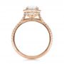 14k Rose Gold And Platinum 14k Rose Gold And Platinum Custom Two-tone Diamond Halo Engagement Ring - Front View -  100572 - Thumbnail