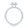  Platinum And Platinum Platinum And Platinum Custom Two-tone Diamond Halo Engagement Ring - Front View -  103486 - Thumbnail