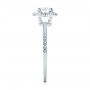  Platinum And Platinum Platinum And Platinum Custom Two-tone Diamond Halo Engagement Ring - Side View -  103486 - Thumbnail