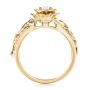 14k Yellow Gold And 18K Gold 14k Yellow Gold And 18K Gold Custom Two-tone Organic Vines Engagement Ring - Front View -  102563 - Thumbnail