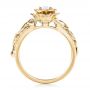 14k Yellow Gold And Platinum 14k Yellow Gold And Platinum Custom Two-tone Organic Vines Engagement Ring - Front View -  102563 - Thumbnail