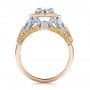  Platinum And 14k Rose Gold Platinum And 14k Rose Gold Custom Two-tone Yellow And White Diamond Engagement Ring - Front View -  100640 - Thumbnail