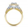  Platinum And 14k Yellow Gold Platinum And 14k Yellow Gold Custom Two-tone Yellow And White Diamond Engagement Ring - Front View -  100640 - Thumbnail