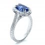  Platinum And Platinum Platinum And Platinum Custom Two-tone Halo Diamond Engagement Ring - Three-Quarter View -  1178 - Thumbnail