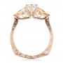 18k Rose Gold And Platinum 18k Rose Gold And Platinum Custom Two-tone Marquise Diamond En Topaz Engagement Ring - Front View -  102269 - Thumbnail