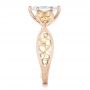 14k Rose Gold And 18K Gold 14k Rose Gold And 18K Gold Custom Two-tone Marquise Diamond En Topaz Engagement Ring - Side View -  102269 - Thumbnail