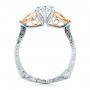  Platinum And Platinum Platinum And Platinum Custom Two-tone Marquise Diamond En Topaz Engagement Ring - Front View -  102269 - Thumbnail