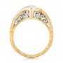 14k Yellow Gold And Platinum 14k Yellow Gold And Platinum Custom Two-tone Morganite And Diamond Engagement Ring - Front View -  102808 - Thumbnail