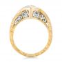 18k Yellow Gold And 14K Gold 18k Yellow Gold And 14K Gold Custom Two-tone Morganite And Diamond Engagement Ring - Front View -  102808 - Thumbnail