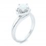  Platinum And Platinum Platinum And Platinum Custom Two-tone Solitaire Diamond Engagement Ring - Three-Quarter View -  102407 - Thumbnail