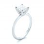  Platinum And 14K Gold Platinum And 14K Gold Custom Two-tone Solitaire Diamond Engagement Ring - Three-Quarter View -  103447 - Thumbnail