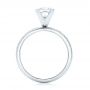 18k White Gold And 18K Gold 18k White Gold And 18K Gold Custom Two-tone Solitaire Diamond Engagement Ring - Front View -  102937 - Thumbnail