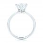  Platinum And Platinum Platinum And Platinum Custom Two-tone Solitaire Diamond Engagement Ring - Front View -  103001 - Thumbnail