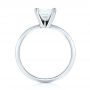 Platinum And Platinum Platinum And Platinum Custom Two-tone Solitaire Diamond Engagement Ring - Front View -  103447 - Thumbnail