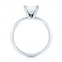  Platinum And Platinum Platinum And Platinum Custom Two-tone Solitaire Diamond Engagement Ring - Front View -  103447 - Thumbnail