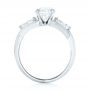 18k White Gold And 14K Gold 18k White Gold And 14K Gold Custom Two-tone Three Stone Diamond Engagement Ring - Front View -  102912 - Thumbnail