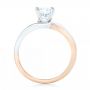 18k Rose Gold And 18K Gold 18k Rose Gold And 18K Gold Custom Two-tone Wrap Diamond Engagement Ring - Front View -  102588 - Thumbnail