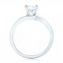18k White Gold And Platinum 18k White Gold And Platinum Custom Two-tone Wrap Diamond Engagement Ring - Front View -  102588 - Thumbnail