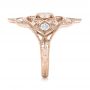 14k Rose Gold 14k Rose Gold Custom Vintage Diamond Engagement Ring - Side View -  102810 - Thumbnail