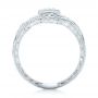 14k White Gold 14k White Gold Custom Vintage Diamond Engagement Ring - Front View -  102810 - Thumbnail