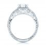 14k White Gold And Platinum 14k White Gold And Platinum Custom Vintage Diamond Engagement Ring - Front View -  102797 - Thumbnail