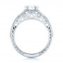 14k White Gold And 14K Gold 14k White Gold And 14K Gold Custom Vintage Diamond Engagement Ring - Front View -  102797 - Thumbnail