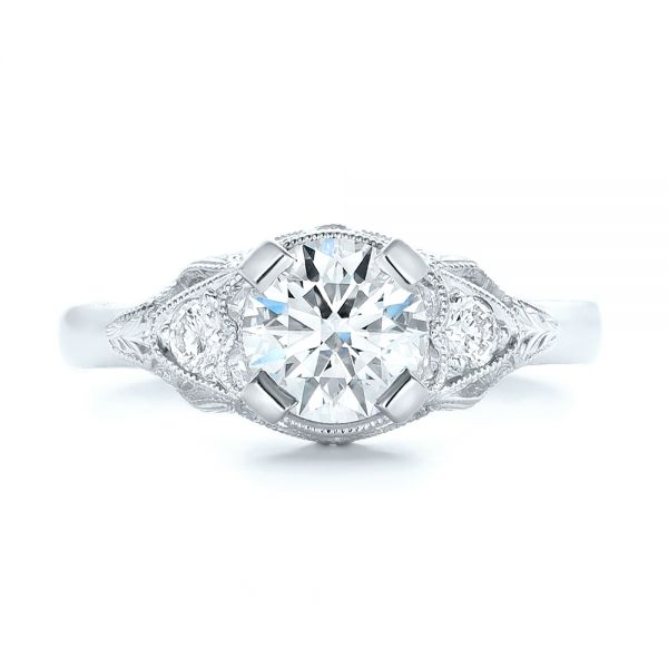 18Kt White Gold Antique Filigree Marquise Shaped Design Diamond Ring |  Jewelers in Rochester, NY