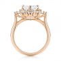 14k Rose Gold 14k Rose Gold Custom Vintage Style Asscher Diamond Engagement Ring - Front View -  104398 - Thumbnail
