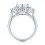 18k White Gold 18k White Gold Custom Vintage Style Asscher Diamond Engagement Ring - Front View -  104398 - Thumbnail